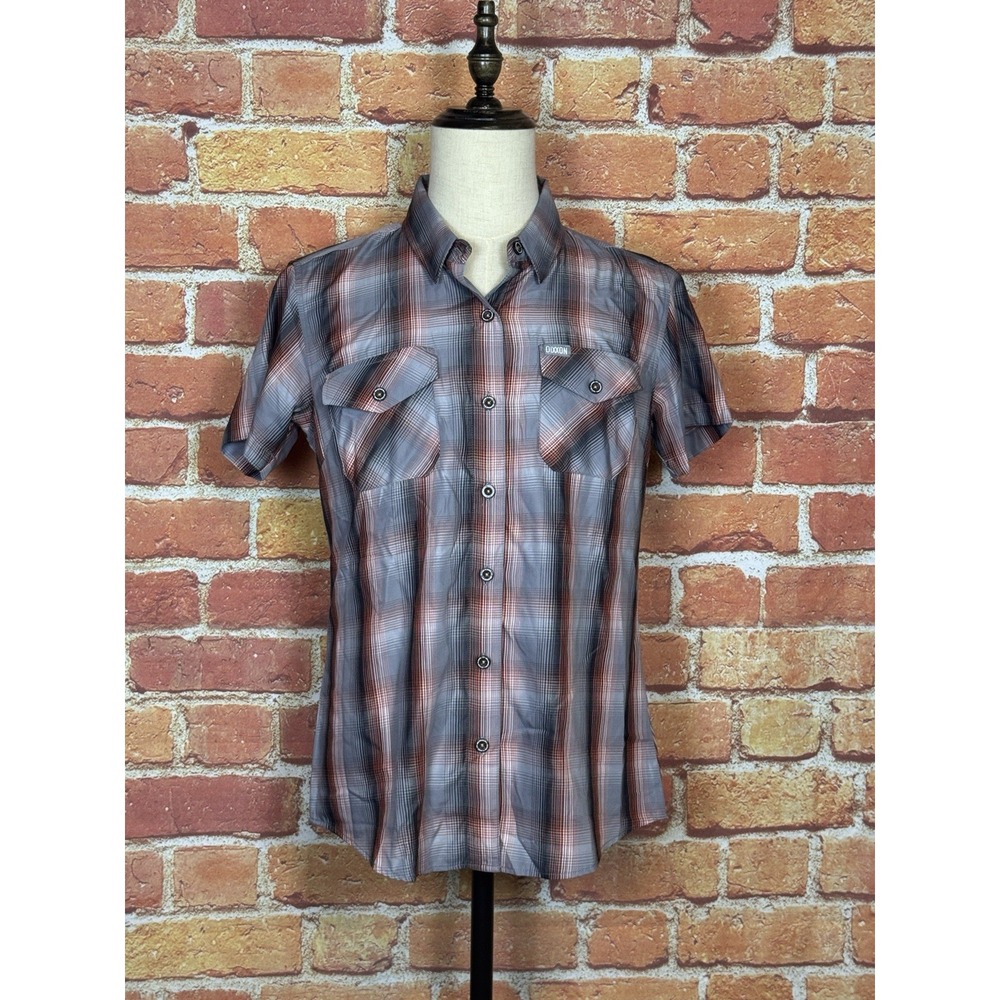 Dixxon "The Dragstrip" Bamboo Short Sleeve Button Down Shirt Women's Large
